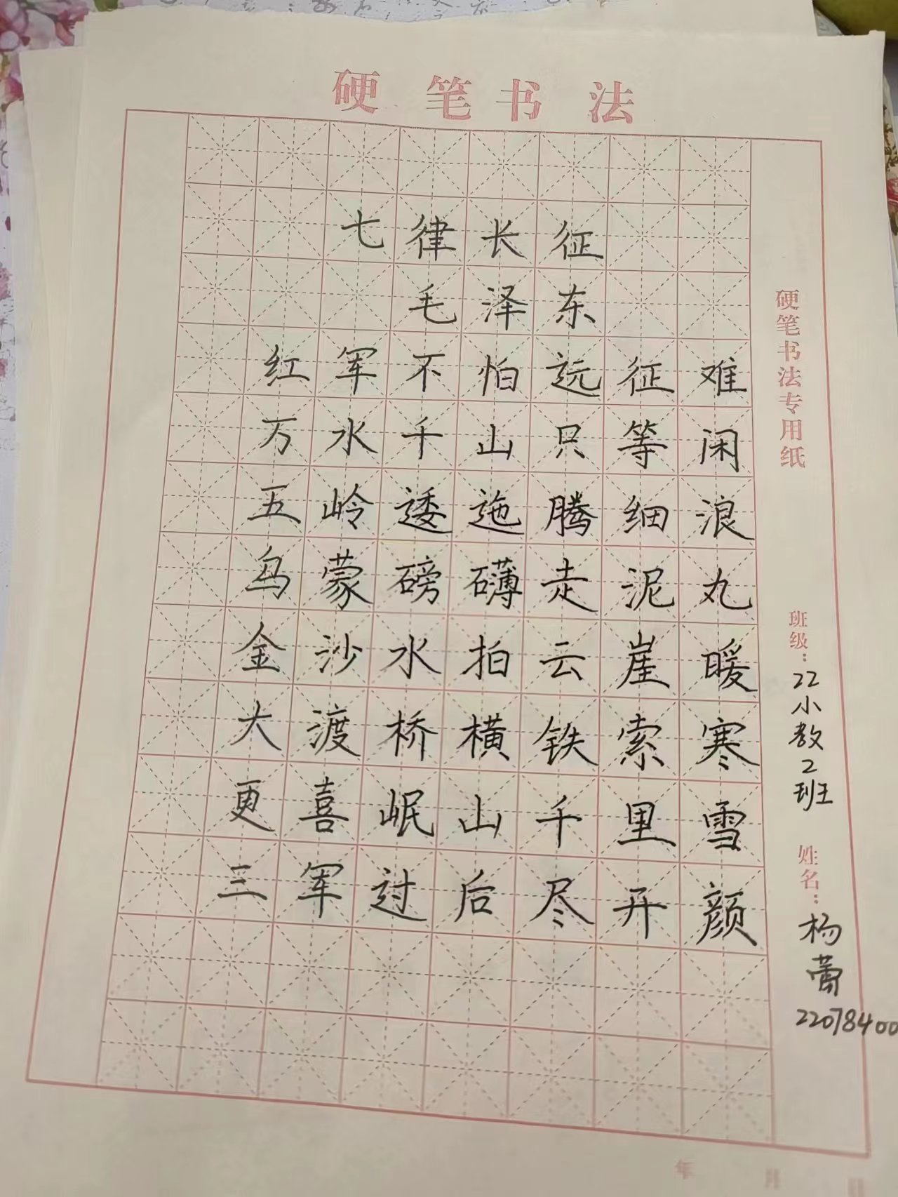 爱国主义诗词书法作品图片